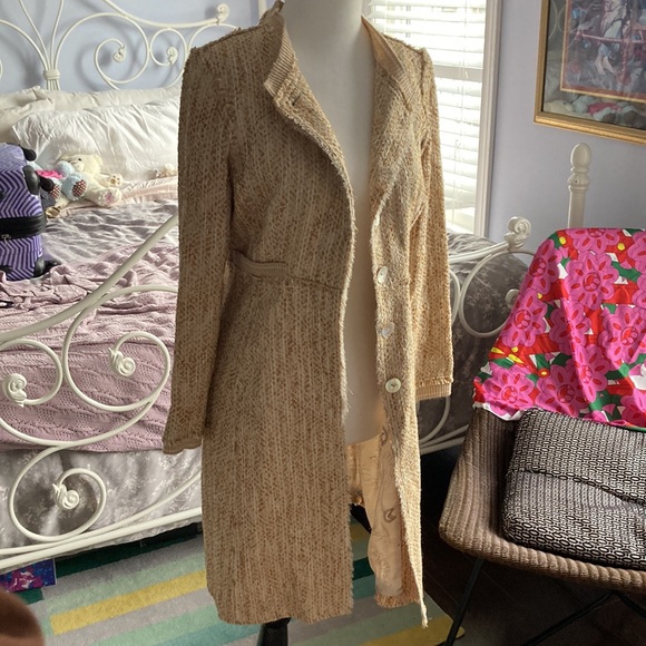 Womens Jacket made in France, rare brand: Gilles Dufour, lining has design - Picture 1 of 8